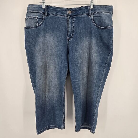 Riders by Lee Women's Capri Jeans Plus Size 22W - Picture 2 of 7
